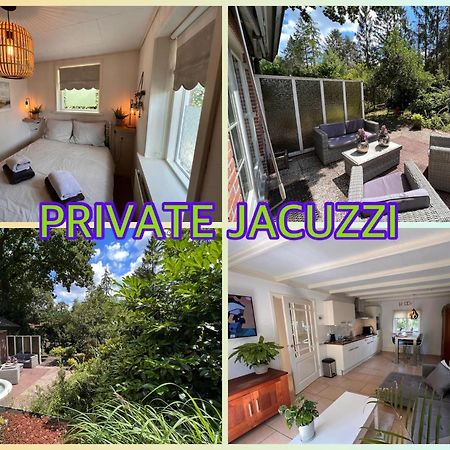 Ferienwohnung Free Standing Vacation House Garden, Private Jacuzzi, Veluwe Woods Voorthuizen Exterior foto