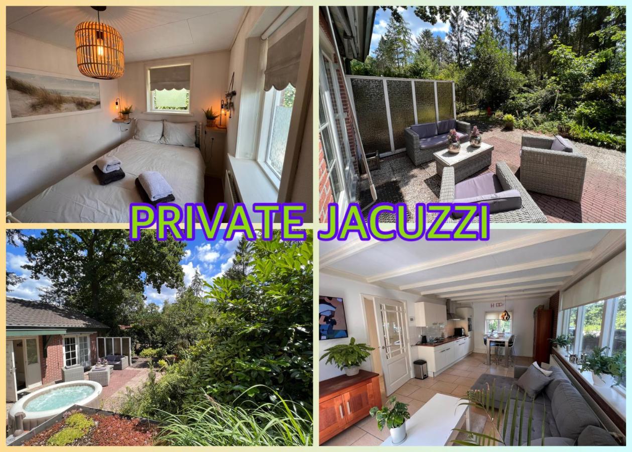 Ferienwohnung Free Standing Vacation House Garden, Private Jacuzzi, Veluwe Woods Voorthuizen Exterior foto